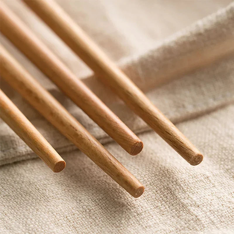 Cooking Chopsticks Wooden Long Chop Sticks Reusable Chopsticks Kitchen Chopstick for Noodles Frying Hotpot