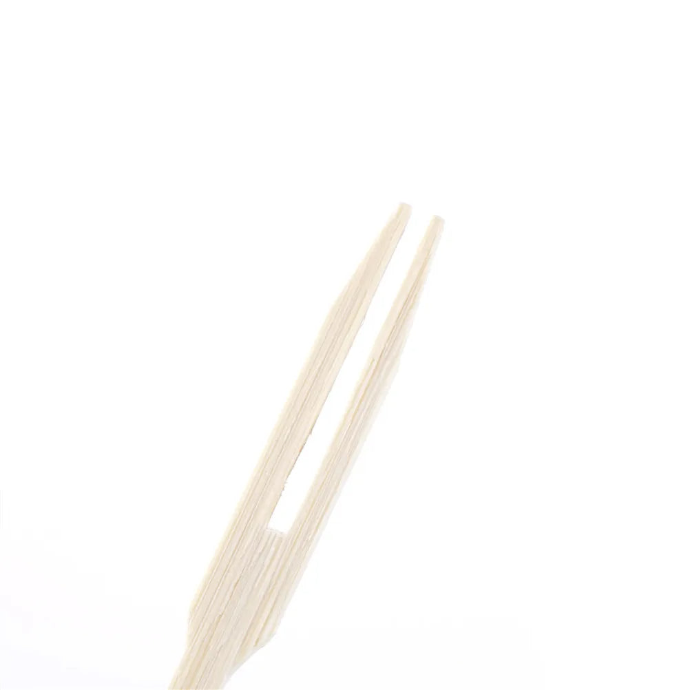 Mini Bamboo Forks 3.5 inch, Cocktail Forks Appetizer Forks, Small Wood Forks for Fruit, Disposable Tiny Food Picks for Party，Charcuterie Supplies Accessories, Wooden Toothpicks Fork. 100 PCS
