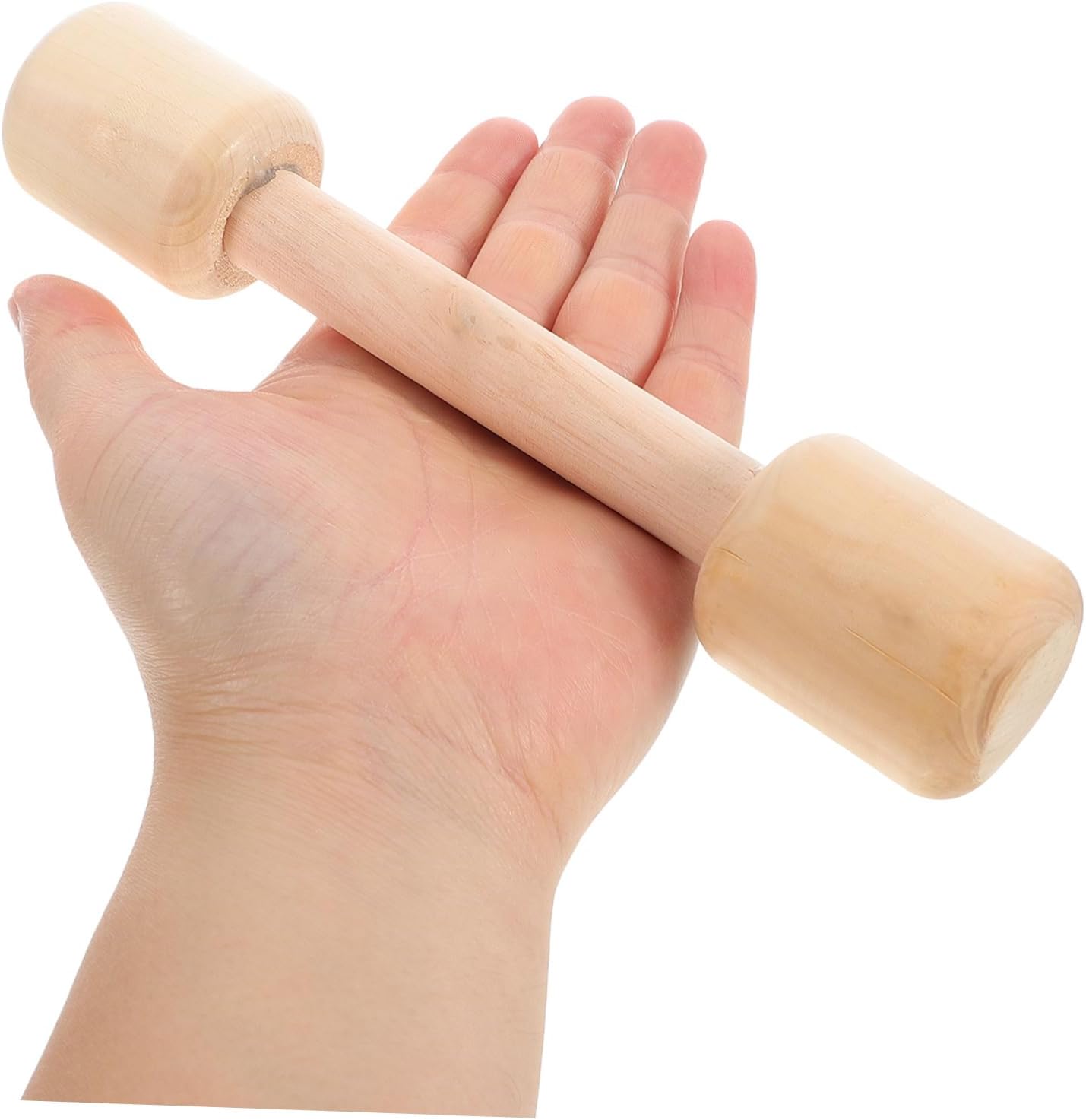 2Pcs Wooden Dumbbells for Weight Set for Gym Activities Safe Natural Wood Weights for Hand Strength Coordination Development