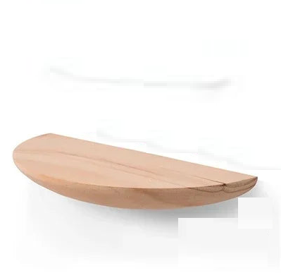 1PC Semicircle Wooden Wall Shelf Background Wall Hanging Projector Display Stand Suspension Home Decoration Storage Organization