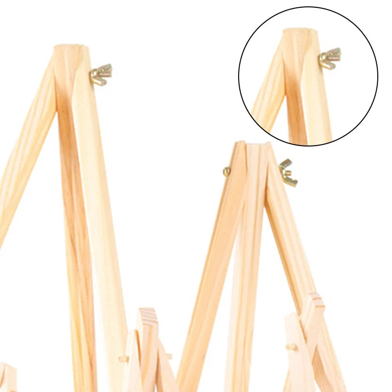 Set Of Three Small, Medium And Large Easel for Painting, Stand for Sign, Tabletop Easels for Painting Canvases, Small Art Easel Canvas Stand Photo Display Tripod Holder for Kids Adults
