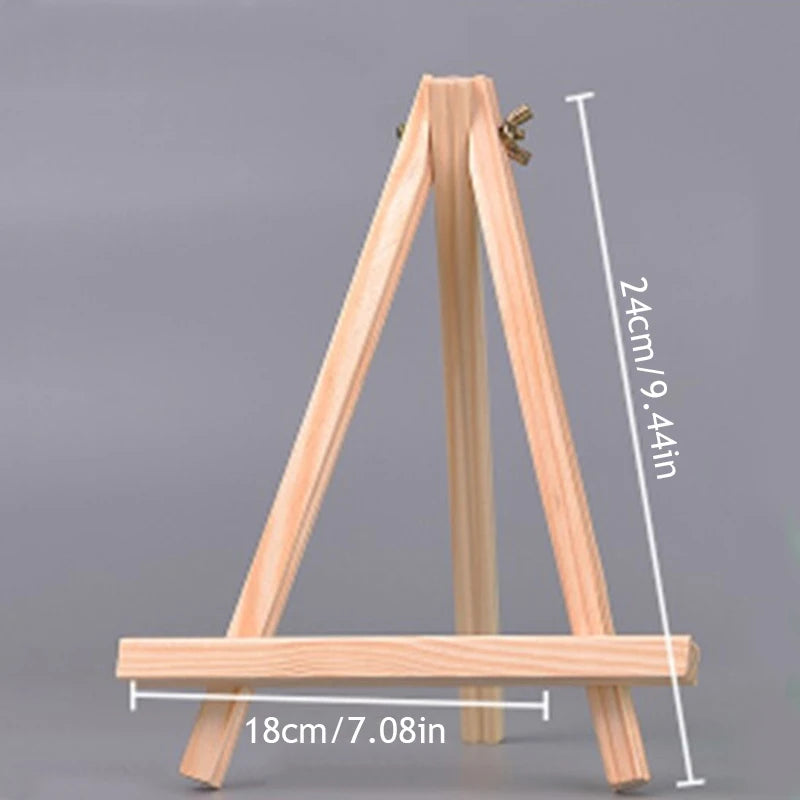 Set Of Three Small, Medium And Large Easel for Painting, Stand for Sign, Tabletop Easels for Painting Canvases, Small Art Easel Canvas Stand Photo Display Tripod Holder for Kids Adults