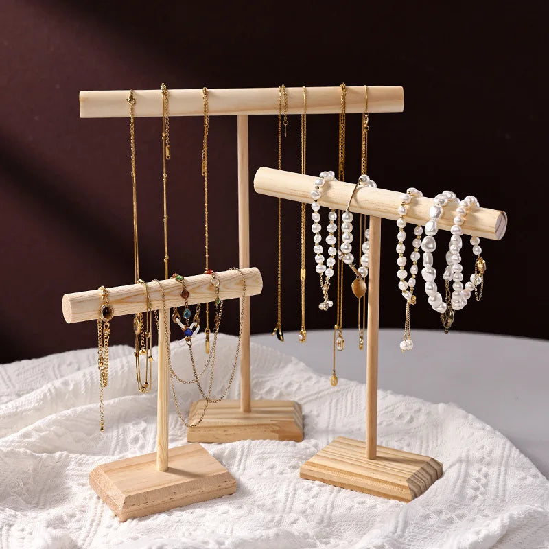 3pcs Necklace Jewelry Display Jewelry Stand Hovering T-Bar Bracelet Holder for Home Organization