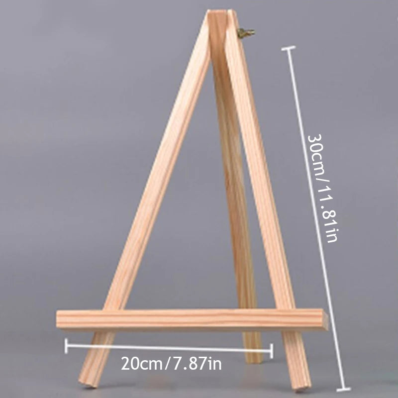 Set Of Three Small, Medium And Large Easel for Painting, Stand for Sign, Tabletop Easels for Painting Canvases, Small Art Easel Canvas Stand Photo Display Tripod Holder for Kids Adults