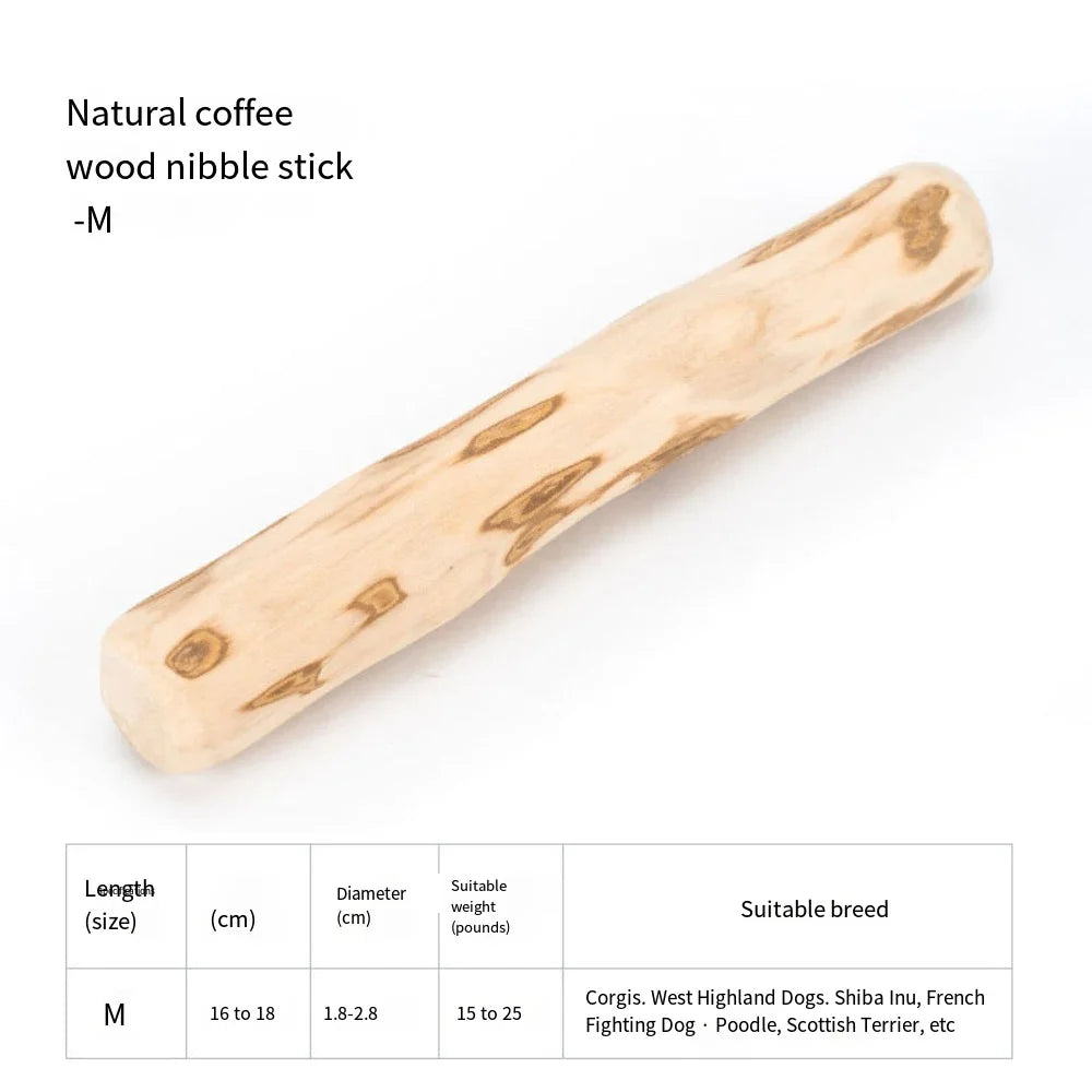 4in1 Coffee Wood Dog Chew Toys Size Large, 100% Natural Coffeewood Toys for Dogs, Dental Health & Reduces Boredom, Dog Wood Toys Supports Mental Stimulation & Training