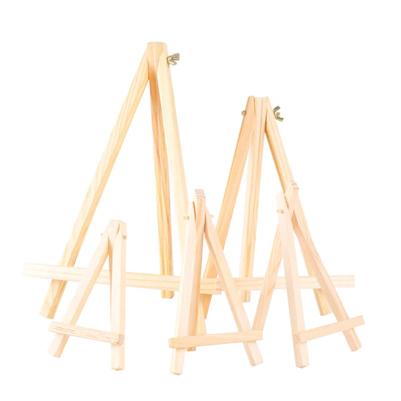 Set Of Three Small, Medium And Large Easel for Painting, Stand for Sign, Tabletop Easels for Painting Canvases, Small Art Easel Canvas Stand Photo Display Tripod Holder for Kids Adults