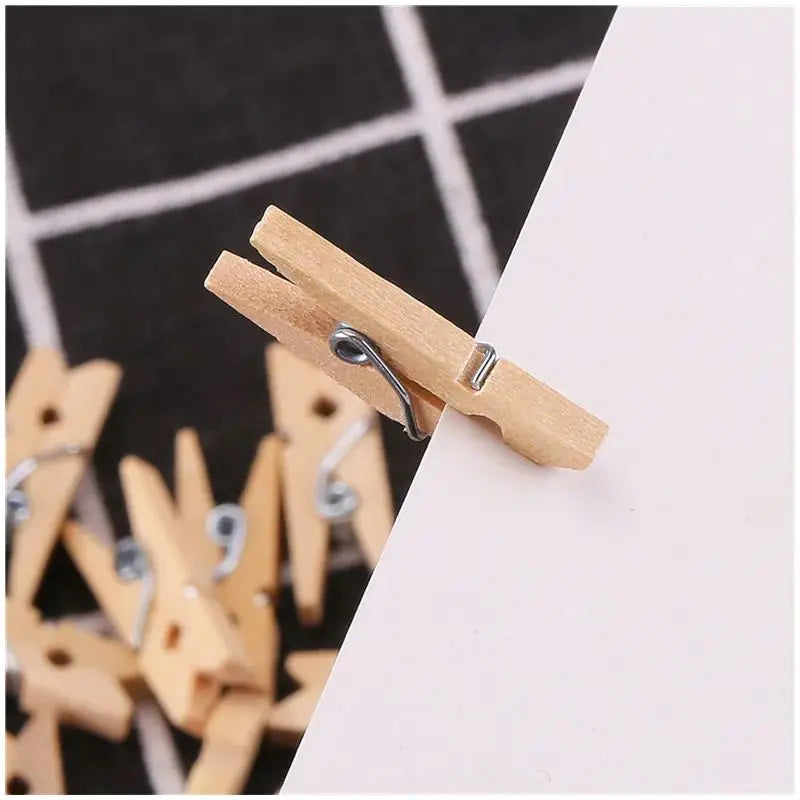 6pcs In Different Sizes Mini Clothespins, Mini Clothes Pins for Photo Natural Wooden Small Picture Clips for Crafts 50pcs Decorative Wood Clips for Wall Hanging Pictures