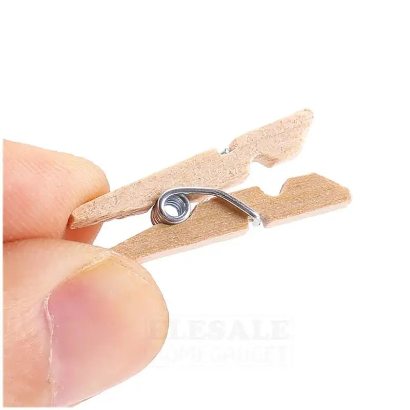 6pcs In Different Sizes Mini Clothespins, Mini Clothes Pins for Photo Natural Wooden Small Picture Clips for Crafts 50pcs Decorative Wood Clips for Wall Hanging Pictures