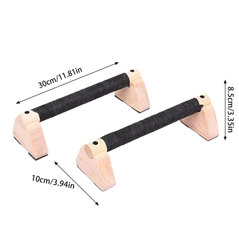 30cm Wooden Parallettes Push Up Bars, 2 PCS Wood Calisthenics Bars with Non-Slip Base, Pushup Handles for Floor Home Fitness, Workout Equipment for Men and Women Strength Training (Copy)