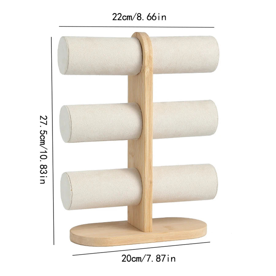 Two-layer/three-layer detachable bamboo bracelet rack home jewelry storage rack (Copy)