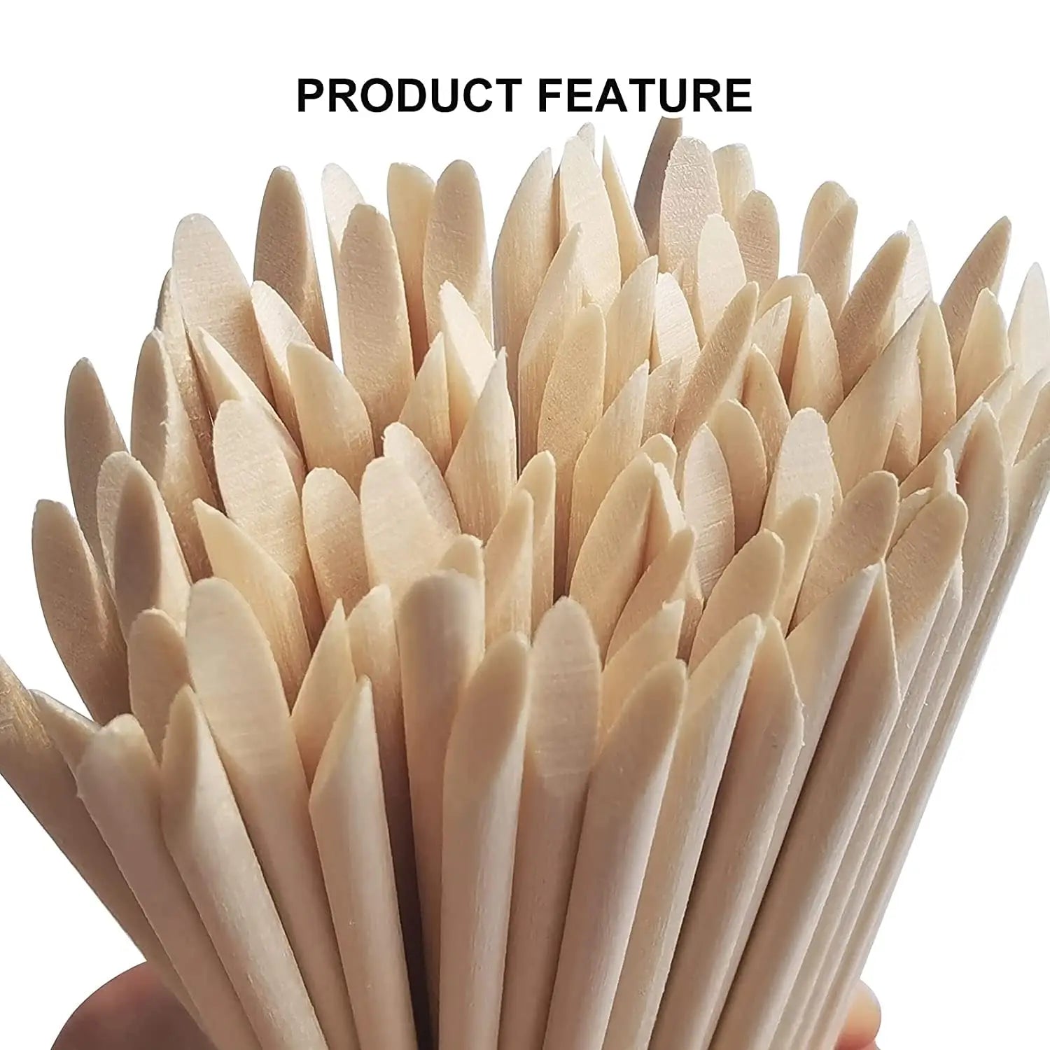 100pcs Orange Wood Nail Sticks Double Sided Multi Functional Cuticle Pusher Manicure Pedicure Tool for Manicure Pedicure