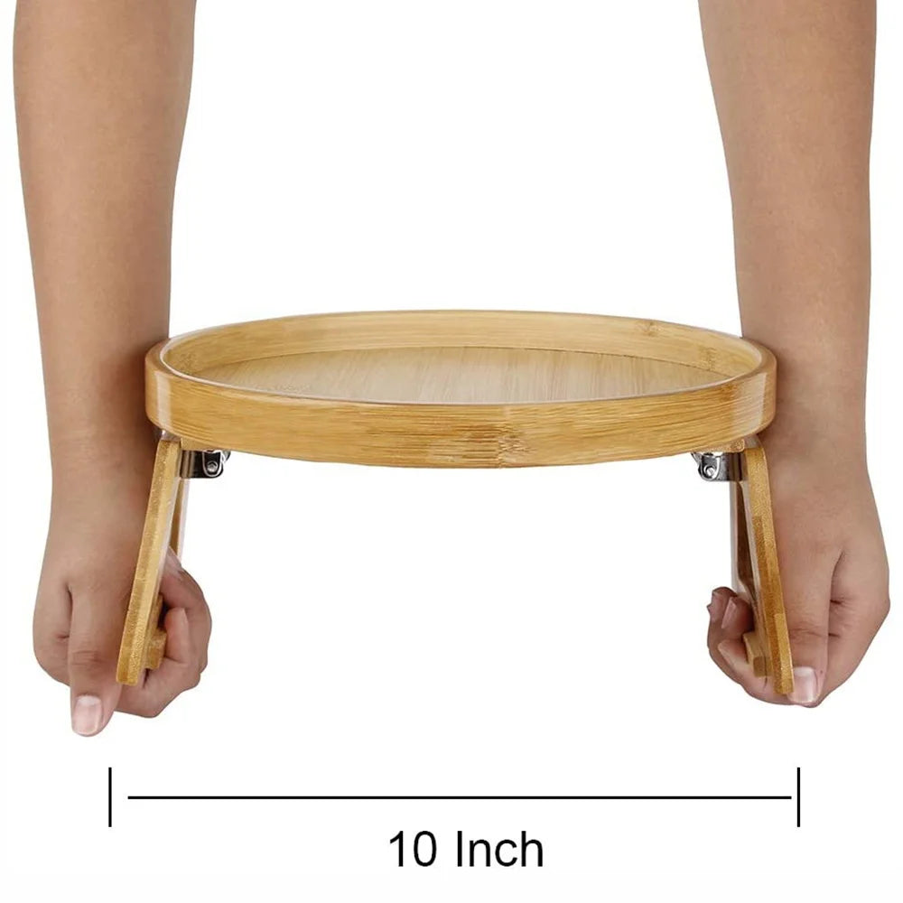 Sofa Armrest Clip,Clip on Tray Table for Couch Armrest,Foldable Sofa Armrest Clip,Suitable for Drinks/Remote Control/Snacks Holder