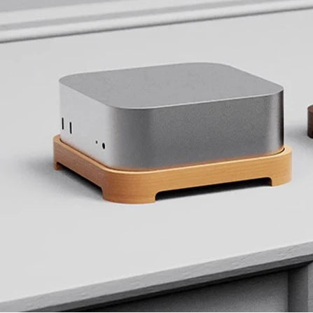 2024 Wooden Mac Mini M4/M4 Pro Stand-Ventilated Cooling Base with Lock Buckle and Anti-Slip Design for Apple Mac Mini,Sleek and Stylish Desktop Accessory (Copy)