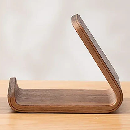 1PC Cell Phone Stand for Desk - Portable Wood Phone Holder for Bed Compatible with iPhone 16 15 14 13 Pro Max 12 11 iPad Mini, Smartphone, Wooden Office Aesthetic Desk Accessories (Copy)