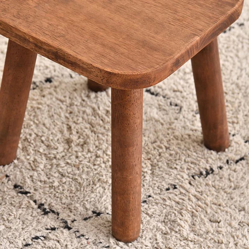Solid Wood Step Stool，Milking Stool,9.3inch Wood Plant Stand, Round Foot Stool, Removable Portable Stool, Shoe Changing Stool, Small Short Stool (Copy)