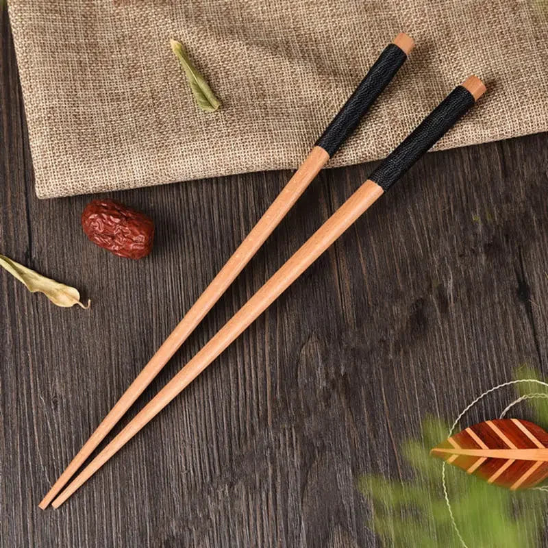 Handmade Japanese Natural Chestnut Wood Sushi Chopsticks Set Value Gift Sushi Chinese food Tie line (Copy)