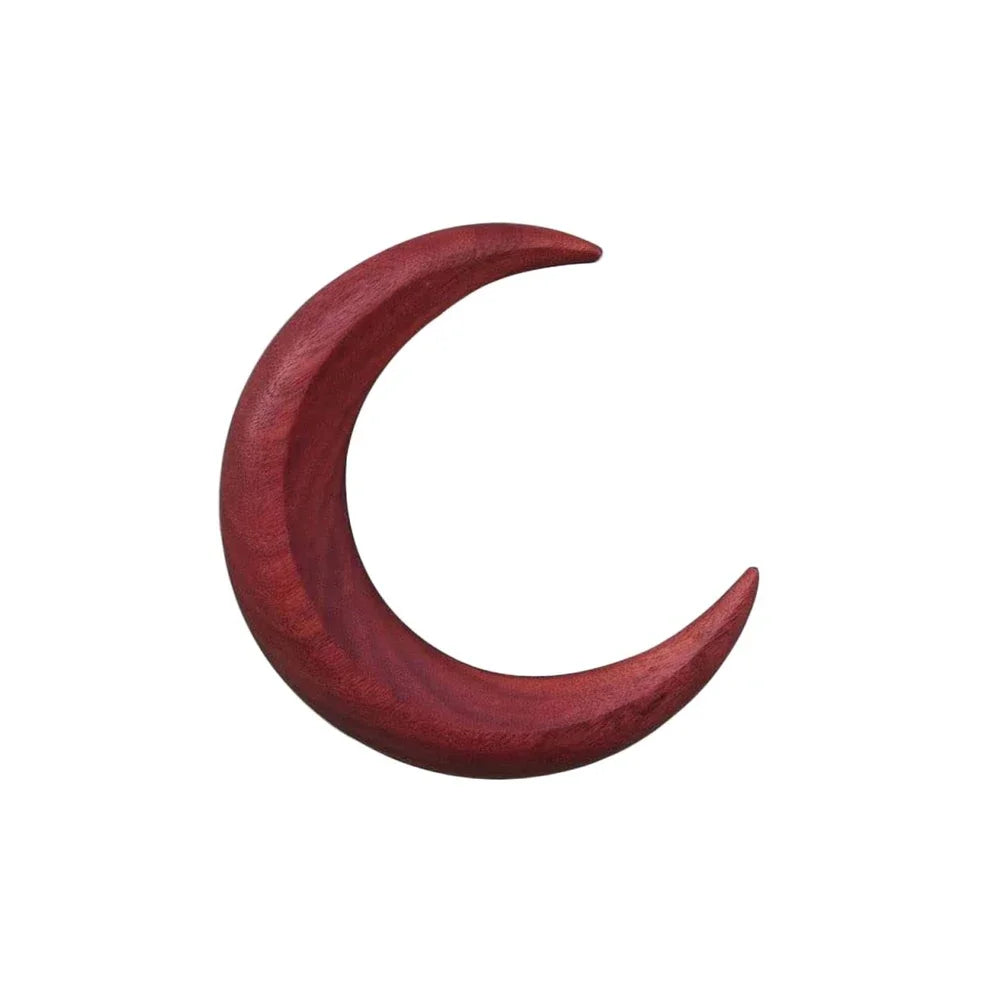 1PC Moon Hair Fork Hairpin for Women 5.12'' Moon Stick Hand Carved Clip Thin Hair Accessories Wooden Barrettes Lightweight Styling Tool