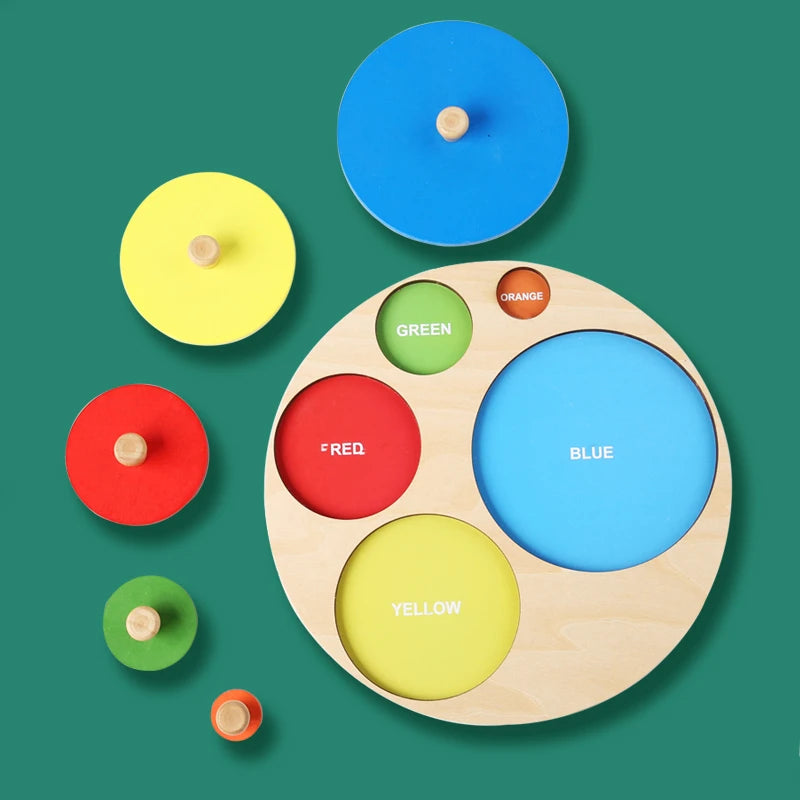 Toddler Wooden Preschool Learning Shape Peg Puzzle Board Toys (Copy)