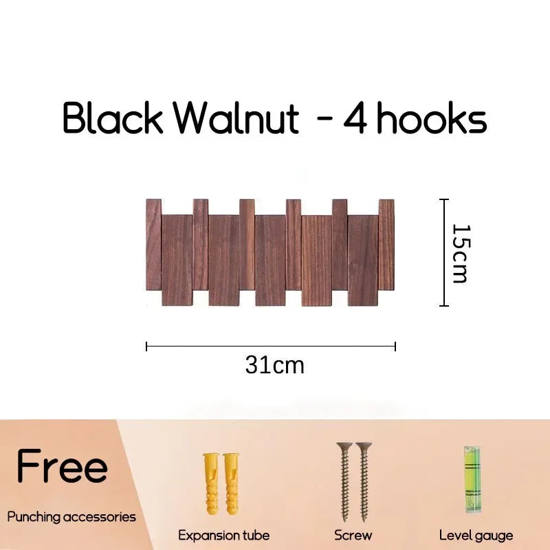 Natural Wood Wall Mounted Piano Coat Rack| Coat Rack Wall Mount| Flip Down Wall Hook Rack 5 Hooks| Entryway Wall Art Hook,Made of Acacia Wood (Wood Wax Oil Dyed Walnut Color).Wall Art (Copy)