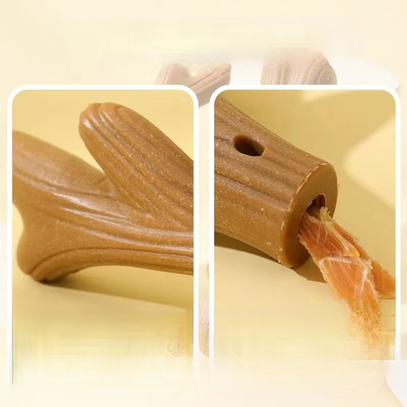 Bite Resistant Pet Dog Chew Toys Molar Teeth Clean Stick Interesting Pine Wood Cute Bone Shape Durable Pet Accessories (Copy)