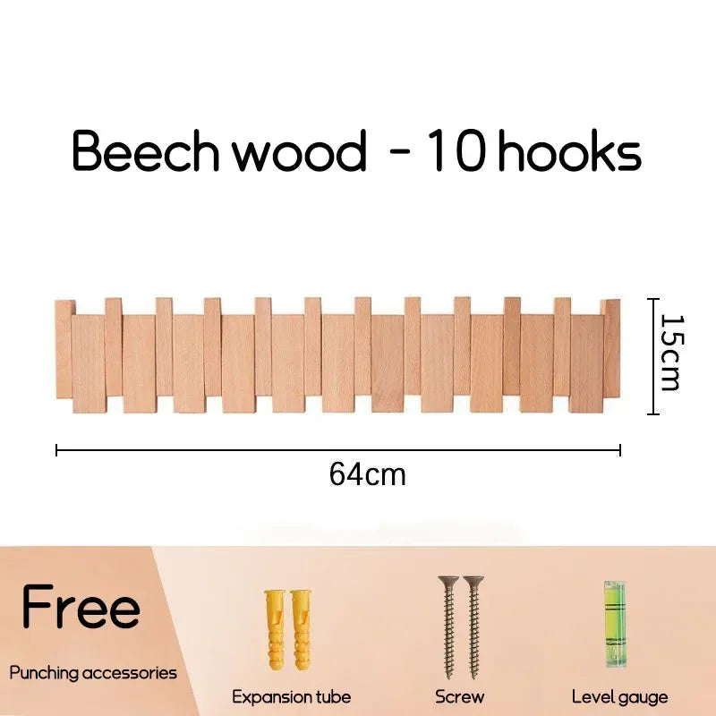 Natural Wood Wall Mounted Piano Coat Rack| Coat Rack Wall Mount| Flip Down Wall Hook Rack 5 Hooks| Entryway Wall Art Hook,Made of Acacia Wood (Wood Wax Oil Dyed Walnut Color).Wall Art (Copy)