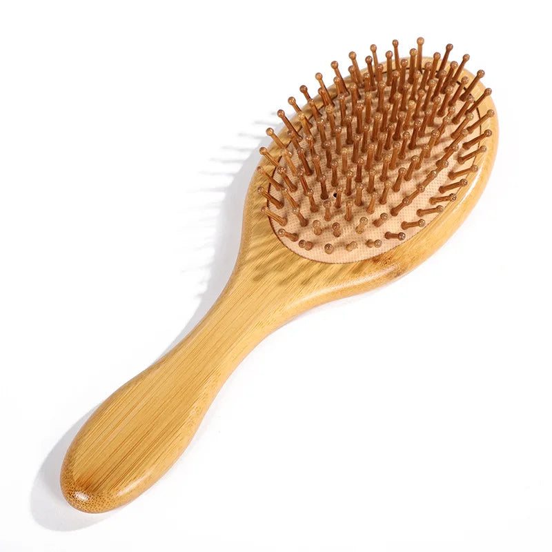 1PC Hair brush, Natural Bamboo Paddle Detangling Hairbrush, Massage Scalp Thick/Thin/Curly/Dry Hair For Women & Men (Copy)